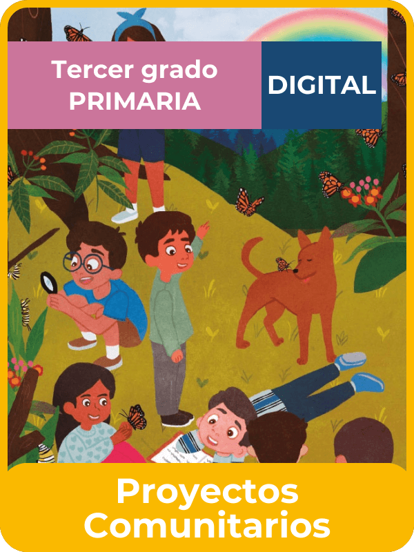 libro digital Proyectos comunitarios tercer grado de primaria