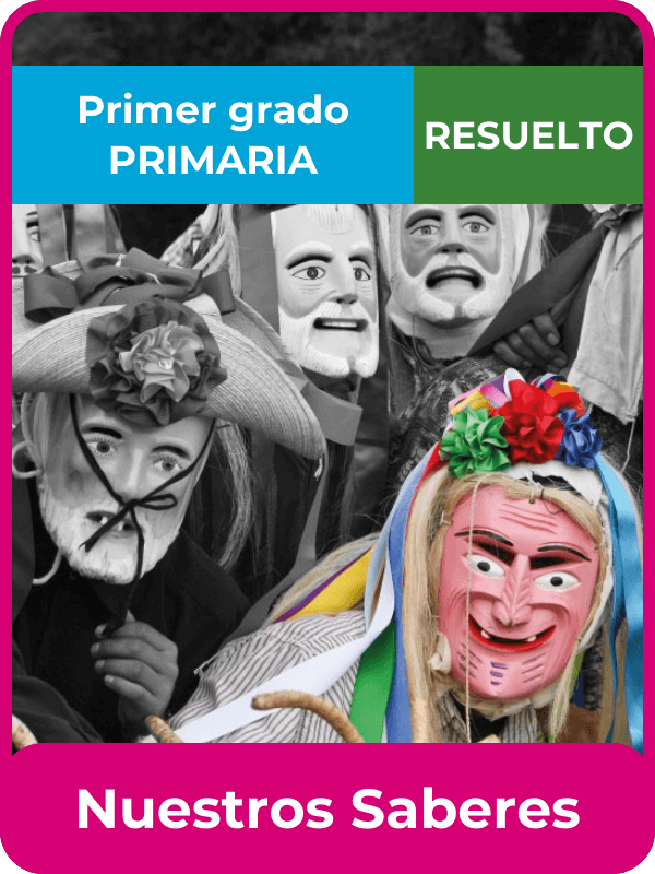 libro resuelto nuestros saberes primer grado de primaria