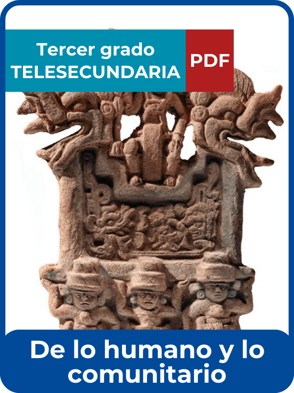 de lo humano y lo comunitario tercero de telesecundaria en PDF